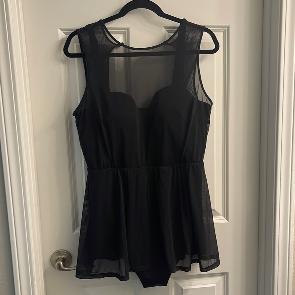 Torrid plus size underwire swim dress